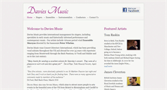 Desktop Screenshot of daviesmusic.com